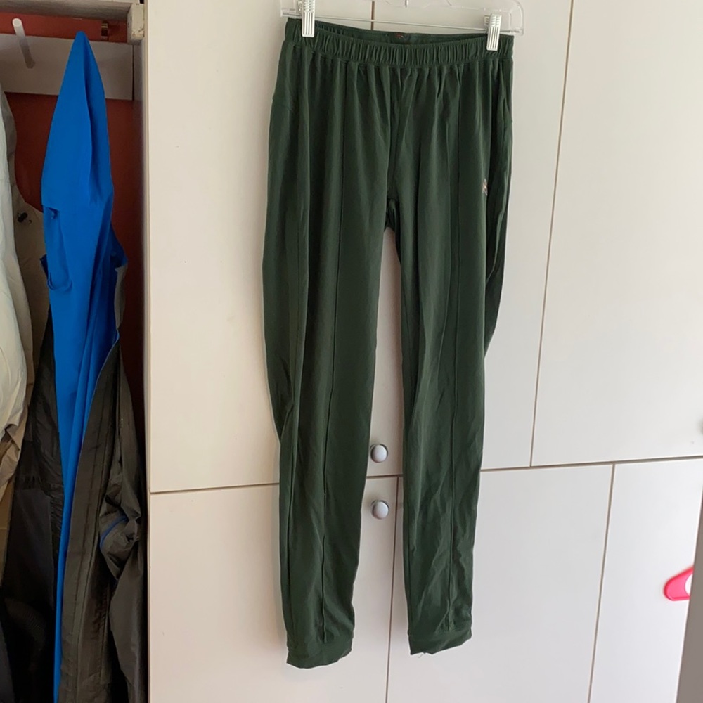 Green Tracksmith pants